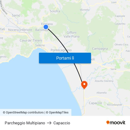 Parcheggio Multipiano to Capaccio map
