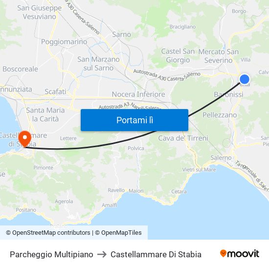 Parcheggio Multipiano to Castellammare Di Stabia map