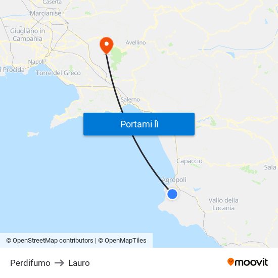 Perdifumo to Lauro map