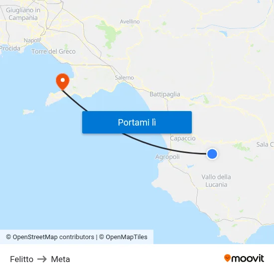 Felitto to Meta map
