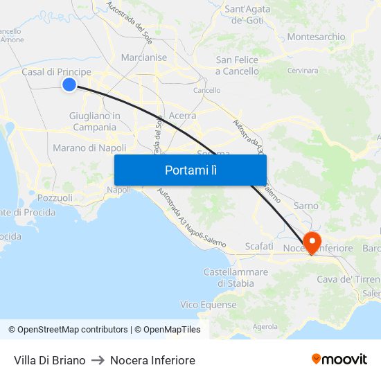 Villa Di Briano to Nocera Inferiore map