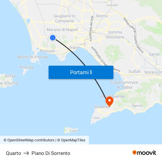 Quarto to Piano Di Sorrento map