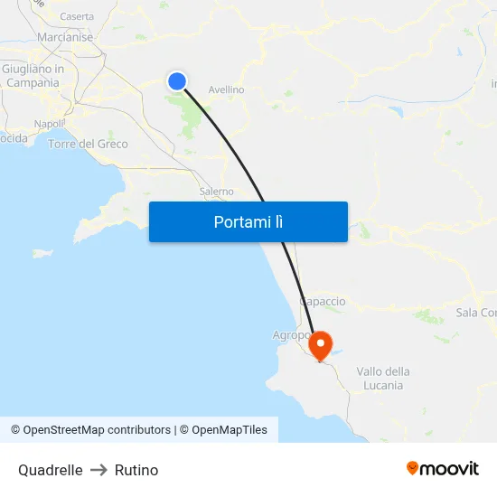 Quadrelle to Rutino map