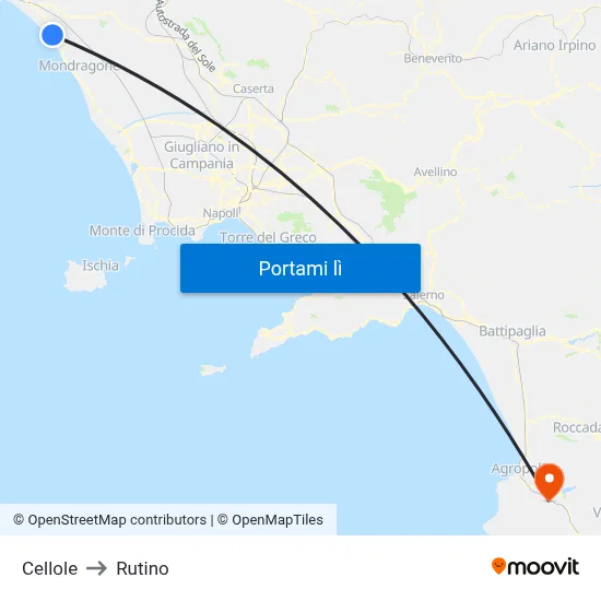Cellole to Rutino map