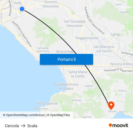 Cercola to Scala map