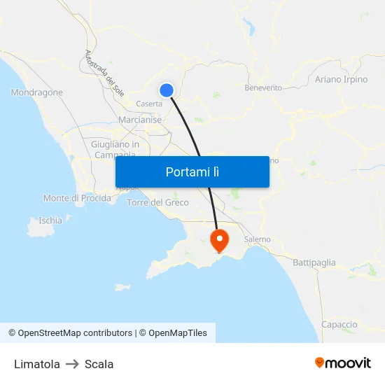 Limatola to Scala map