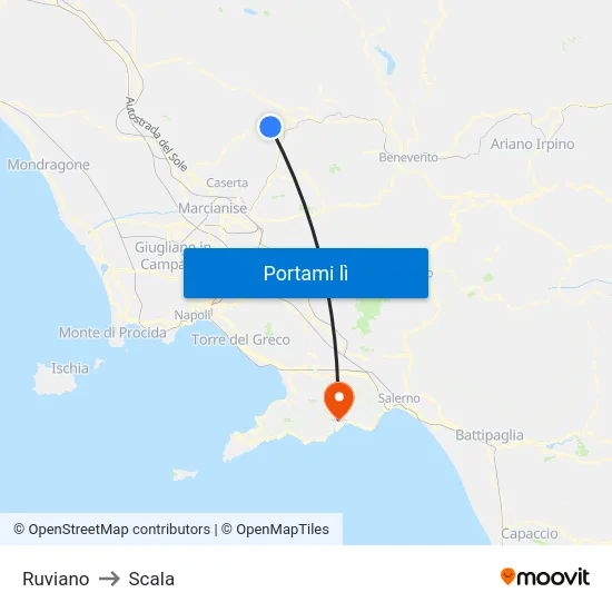 Ruviano to Scala map