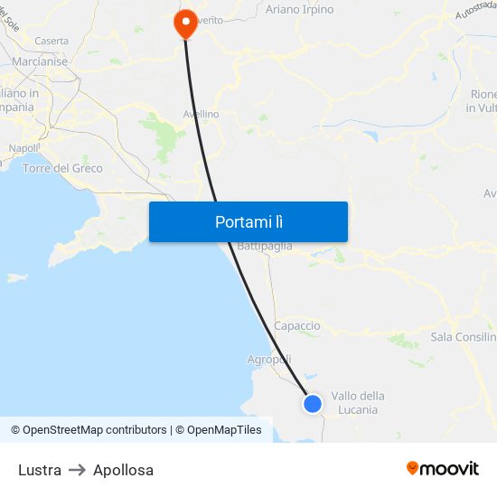 Lustra to Apollosa map