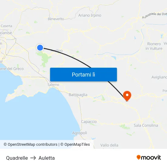 Quadrelle to Auletta map