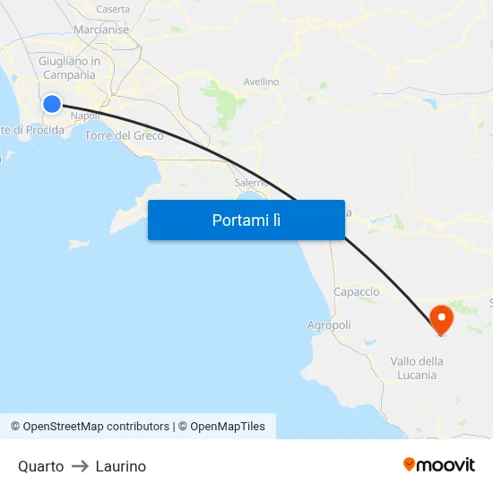 Quarto to Laurino map