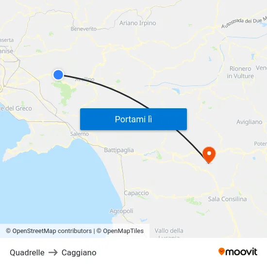 Quadrelle to Caggiano map