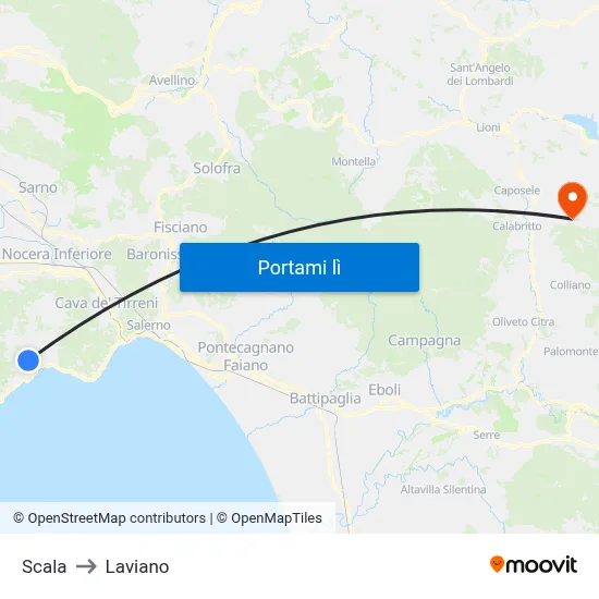 Scala to Laviano map