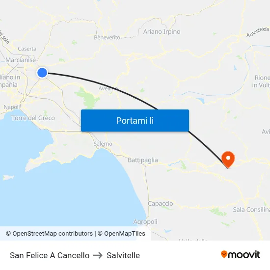 San Felice A Cancello to Salvitelle map