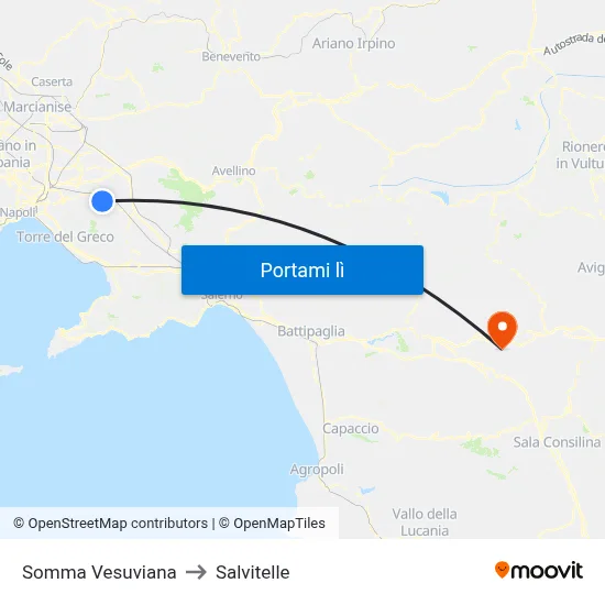 Somma Vesuviana to Salvitelle map
