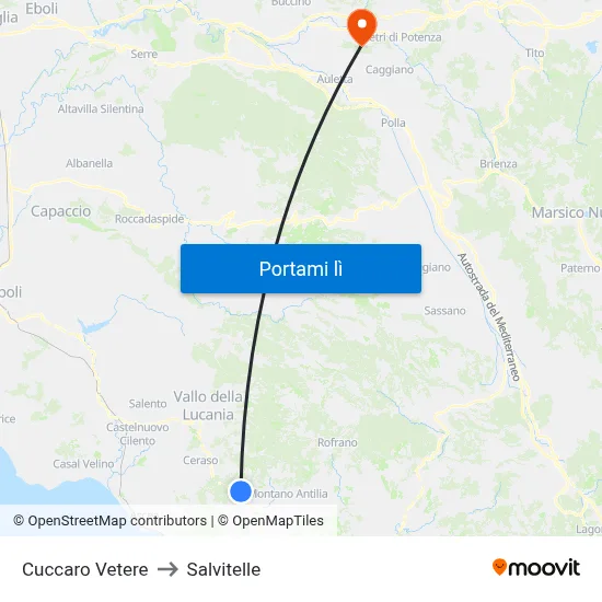 Cuccaro Vetere to Salvitelle map