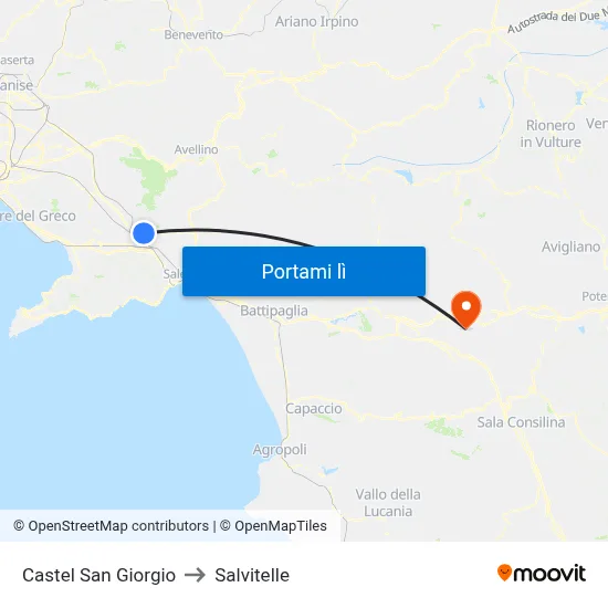 Castel San Giorgio to Salvitelle map