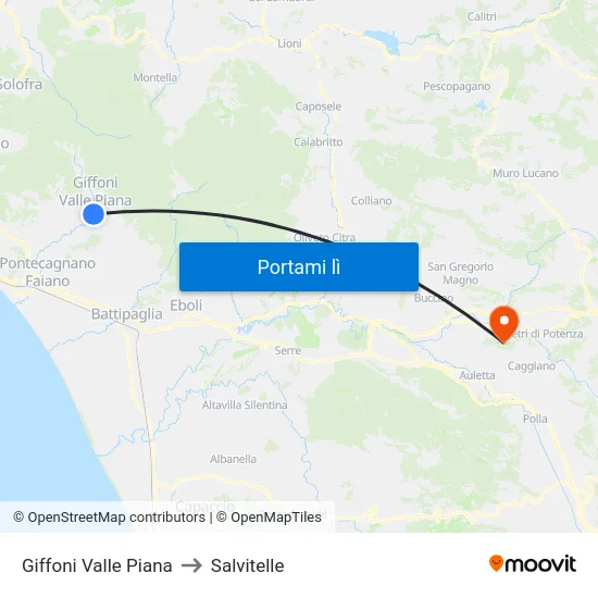 Giffoni Valle Piana to Salvitelle map