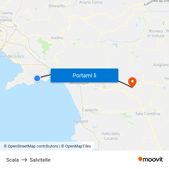 Scala to Salvitelle map