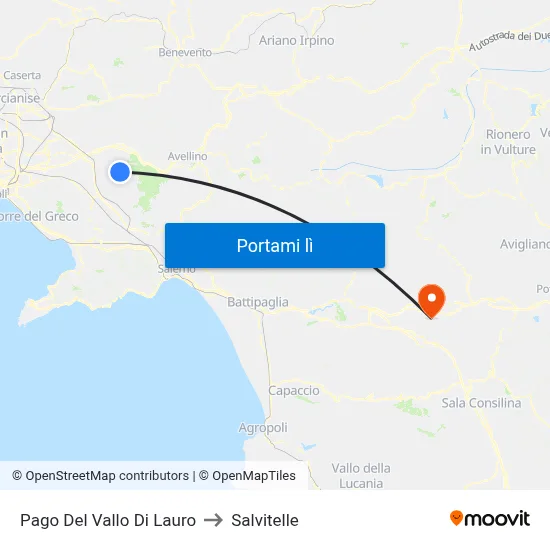 Pago Del Vallo Di Lauro to Salvitelle map