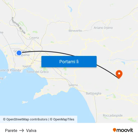 Parete to Valva map