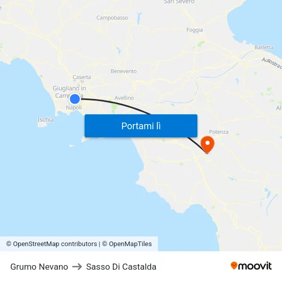 Grumo Nevano to Sasso Di Castalda map