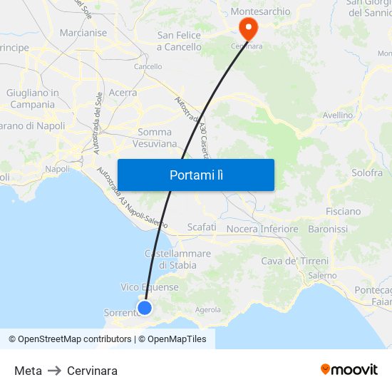 Meta to Cervinara map