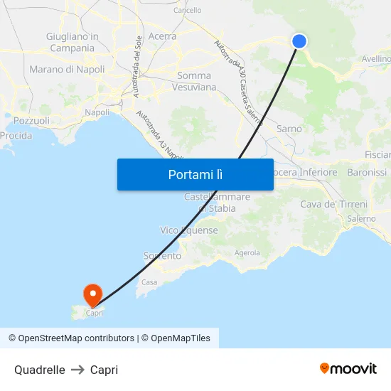 Quadrelle to Capri map