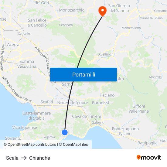 Scala to Chianche map