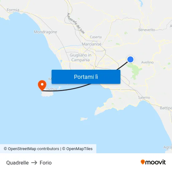 Quadrelle to Forio map
