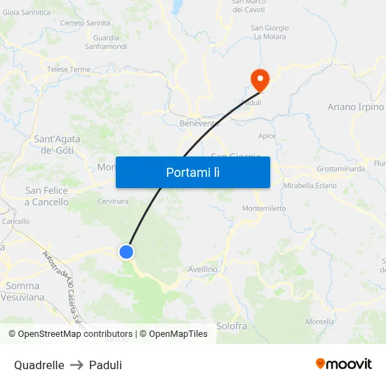 Quadrelle to Paduli map