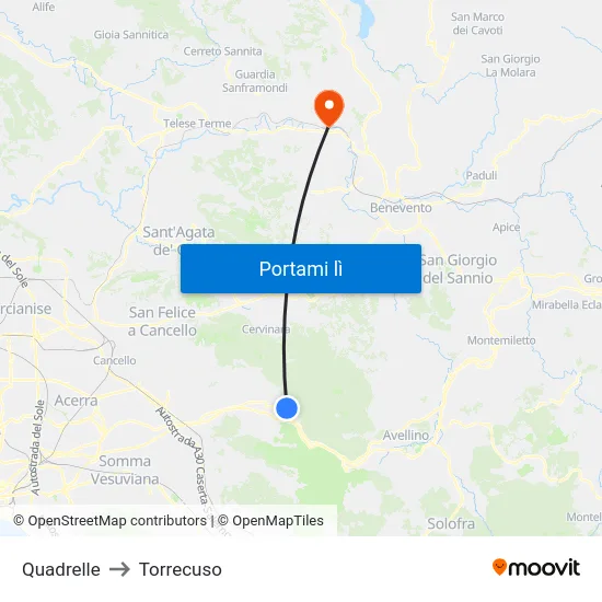 Quadrelle to Torrecuso map