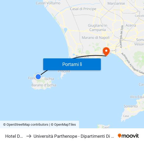 Hotel Don Pepe to Università Parthenope - Dipartimenti Di Studi Economici E Aziendali map