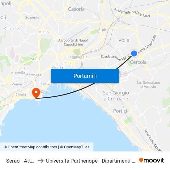 Serao - Attestamento to Università Parthenope - Dipartimenti Di Studi Economici E Aziendali map