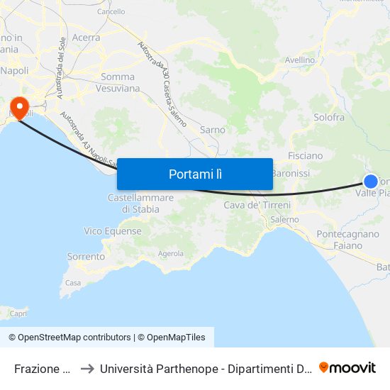 Frazione S.Caterina to Università Parthenope - Dipartimenti Di Studi Economici E Aziendali map