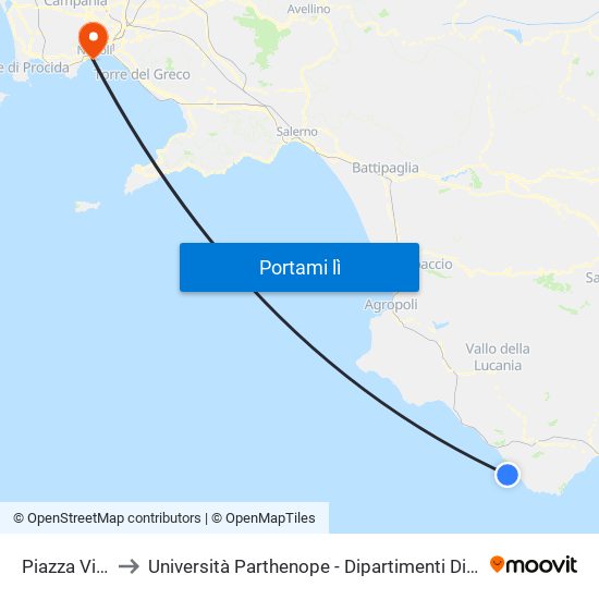 Piazza Virgilio, 15 to Università Parthenope - Dipartimenti Di Studi Economici E Aziendali map