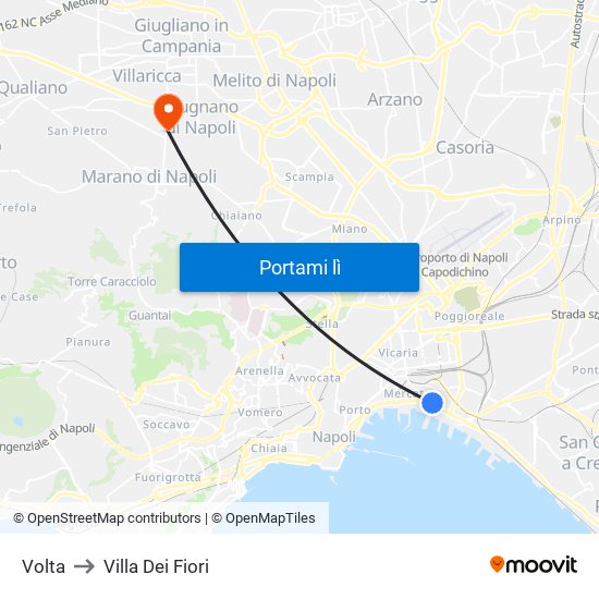 Volta to Villa Dei Fiori map