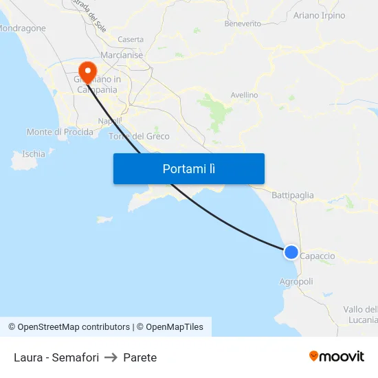 Laura - Semafori to Parete map