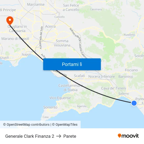 Generale Clark  Finanza 2 to Parete map