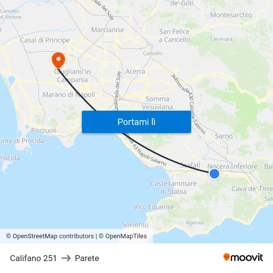 Califano 251 to Parete map