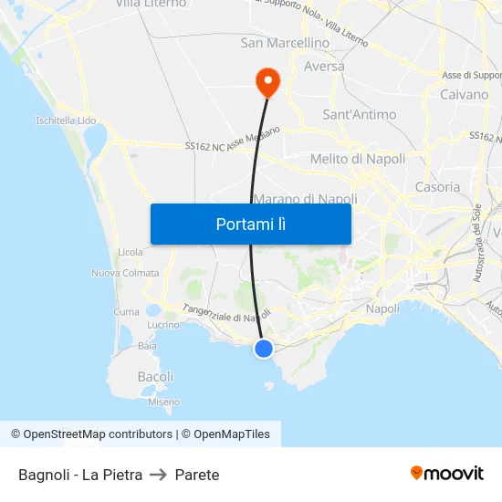 Bagnoli - La Pietra to Parete map