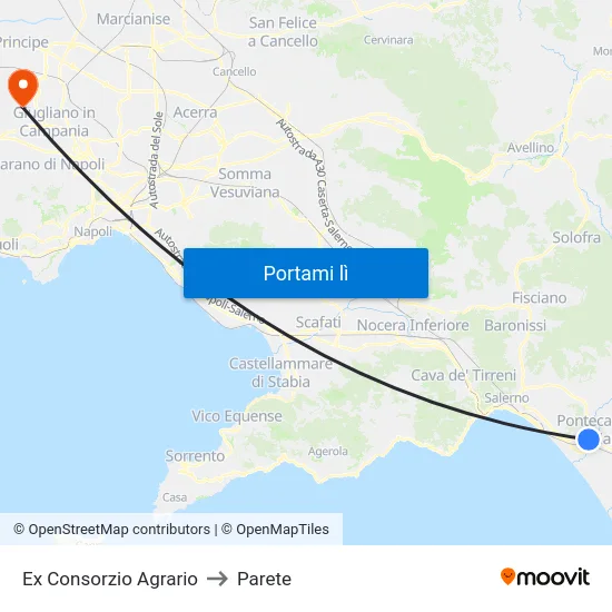Ex Consorzio Agrario to Parete map
