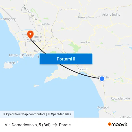 Via Domodossola, 5 (Bnl) to Parete map