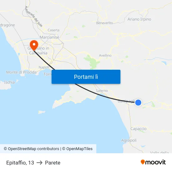 Epitaffio, 13 to Parete map