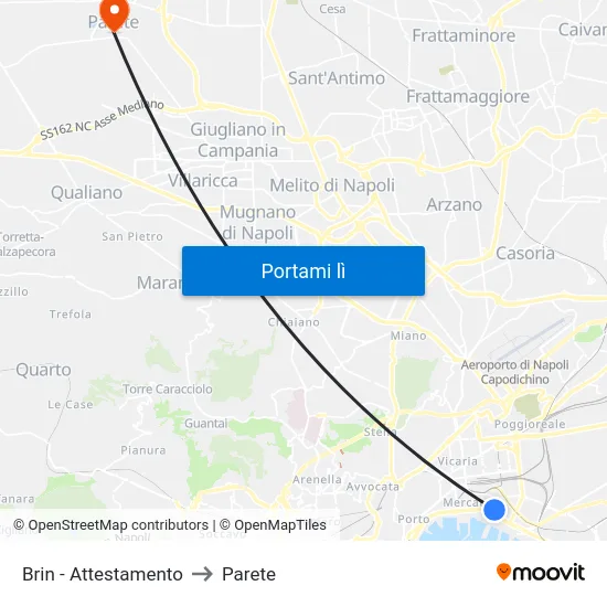 Brin - Attestamento to Parete map