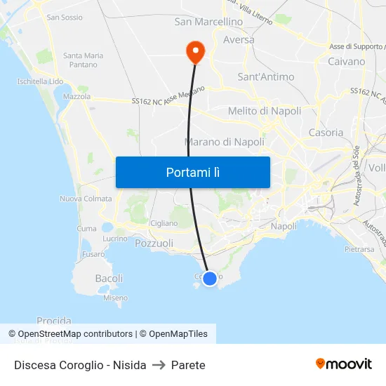 Discesa Coroglio - Nisida to Parete map