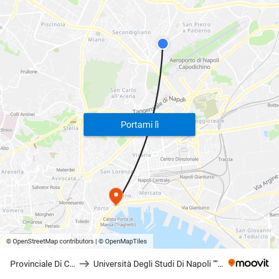 Provinciale Di Caserta to Università Degli Studi Di Napoli ""L'Orientale"" map