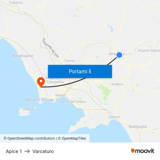 Apice 1 to Varcaturo map