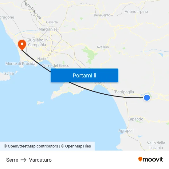Serre to Varcaturo map