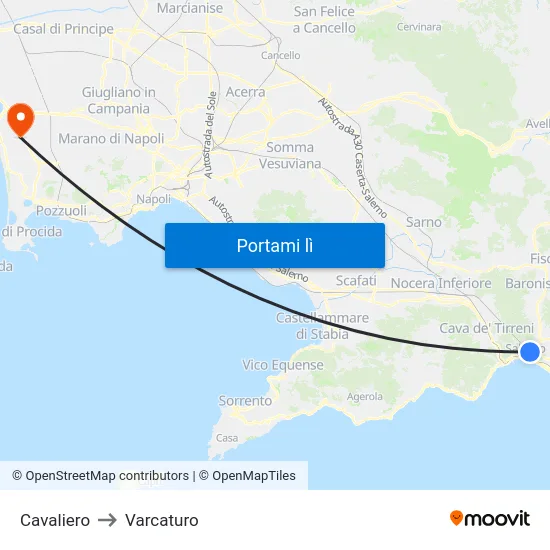 Cavaliero to Varcaturo map