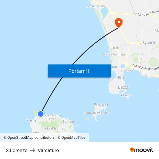 S.Lorenzo to Varcaturo map